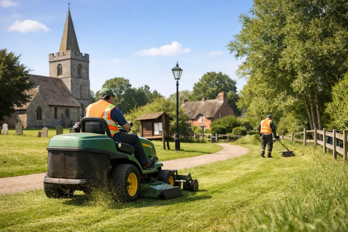 Parish Council Grass Cutting That Stays on Track